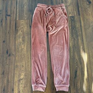 Le Lis Pink Velour Joggers